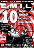 Afis Amanat: Concert E.M.I.L. in Club Fabrica din Bucuresti
