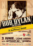 Afis Concert Bob Dylan la Bucuresti