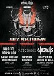 Afis July Meltdown Festival in Private Hell Club din Bucuresti