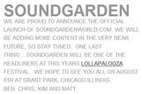 Soundgarden confirmati pentru Lollapalooza 2010