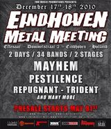 Mayhem si Pestilence confirmati pentru Eindhoven Metal Meeting