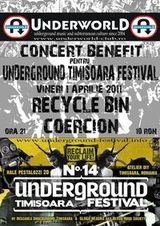 Concert Recycle Bin si Coercion in Underworld Bucuresti