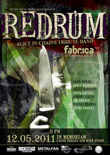 Concert Redrum (Alice In Chains Tribute) in Club Fabrica