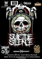 Concert Suicide Silence, H8, Cap de Craniu  in Club Fabrica din Bucuresti
