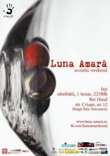 Concert acustic Luna Amara pe 1 iunie la Iasi