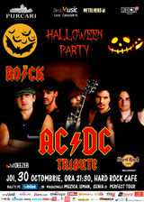 Halloween Party cu THE ROCK  Tribut AC/DC la Hard Rock Cafe pe 30 octombrie!