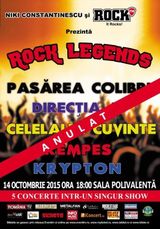 Rock Legends la Sala Polivalenta pe 17 Aprilie