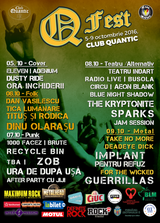 Q Fest va avea loc in perioada 5-9 Octombrie in Club Quantic