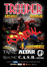 Concert Trooper 'Scandal' pe 4 noiembrie la Arenele Romane