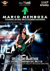 Concert Marco Mendoza la Hard Rock Cafe din Bucuresti pe 5 Octombrie