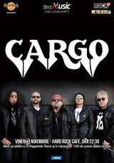 Concert Cargo pe 3 Noiembrie la Hard Rock Cafe