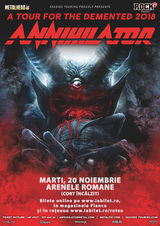 Concert Annihilator pe 20 Noiembrie la Arenele Romane