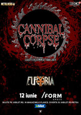 Concert Cannibal Corpse pe 12 Iunie in FORM Space din Cluj-Napoca