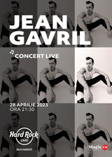 Concert Jean Gavril pe 28 aprilie la Hard Rock Cafe