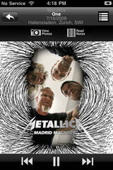 Metallica au lansat o aplicatie pentru iPhone