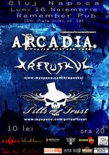 Arcadia si Krepuskul concerteaza la Cluj-Napoca
