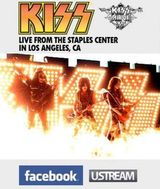 Kiss vor concerta in direct pe Facebook