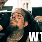 Intr-un moment de geniu, basistul Korn si-a tatuat un Iisus pe fata (foto)