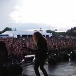 Dave Mustaine, alaturi de Saxon, pe scena