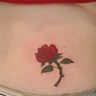Poze Poze Tatuaje. Modele de Tatuaje (foto) - Trandafir rosu pe spate
